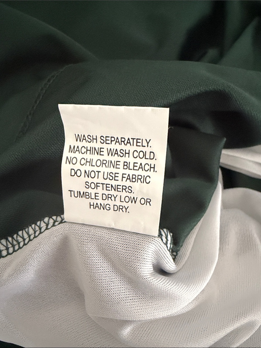 NWOT Women's Athletic‎ Tank Top in Dark Green with White Accents - Picture 8 of 8